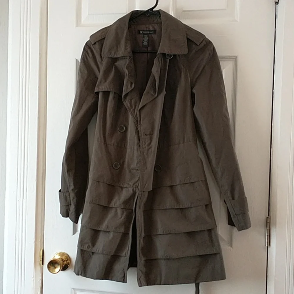INC Green Linen Jacket - Picture 2 of 5